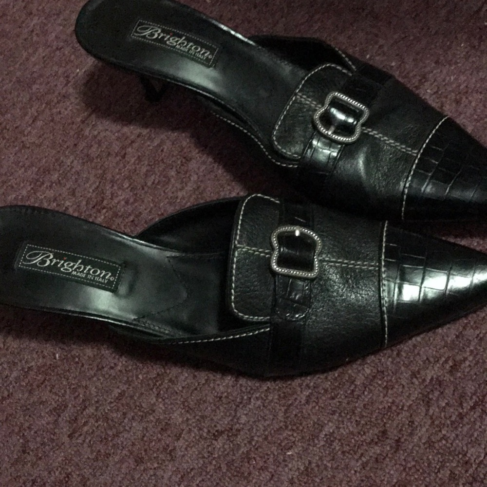 Brighton black heel size 10